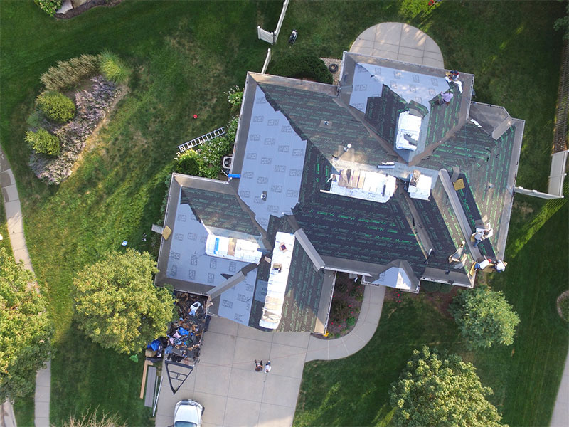 A presidential shake roofing project, 2 (top view)
